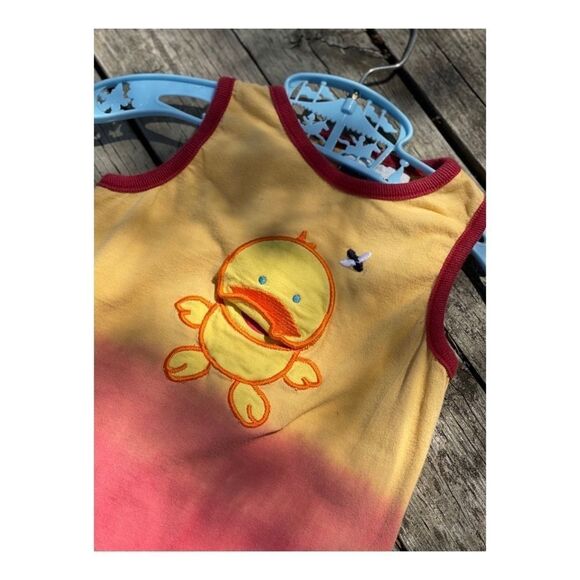 Generations Ombre Tie Dye Romper Duck Patch 18 month - Picture 2 of 7